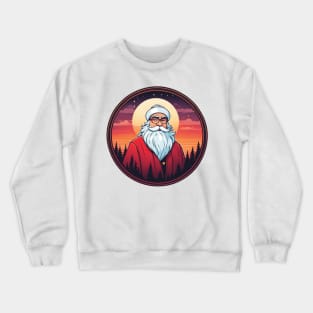 santa sunset christmas Crewneck Sweatshirt